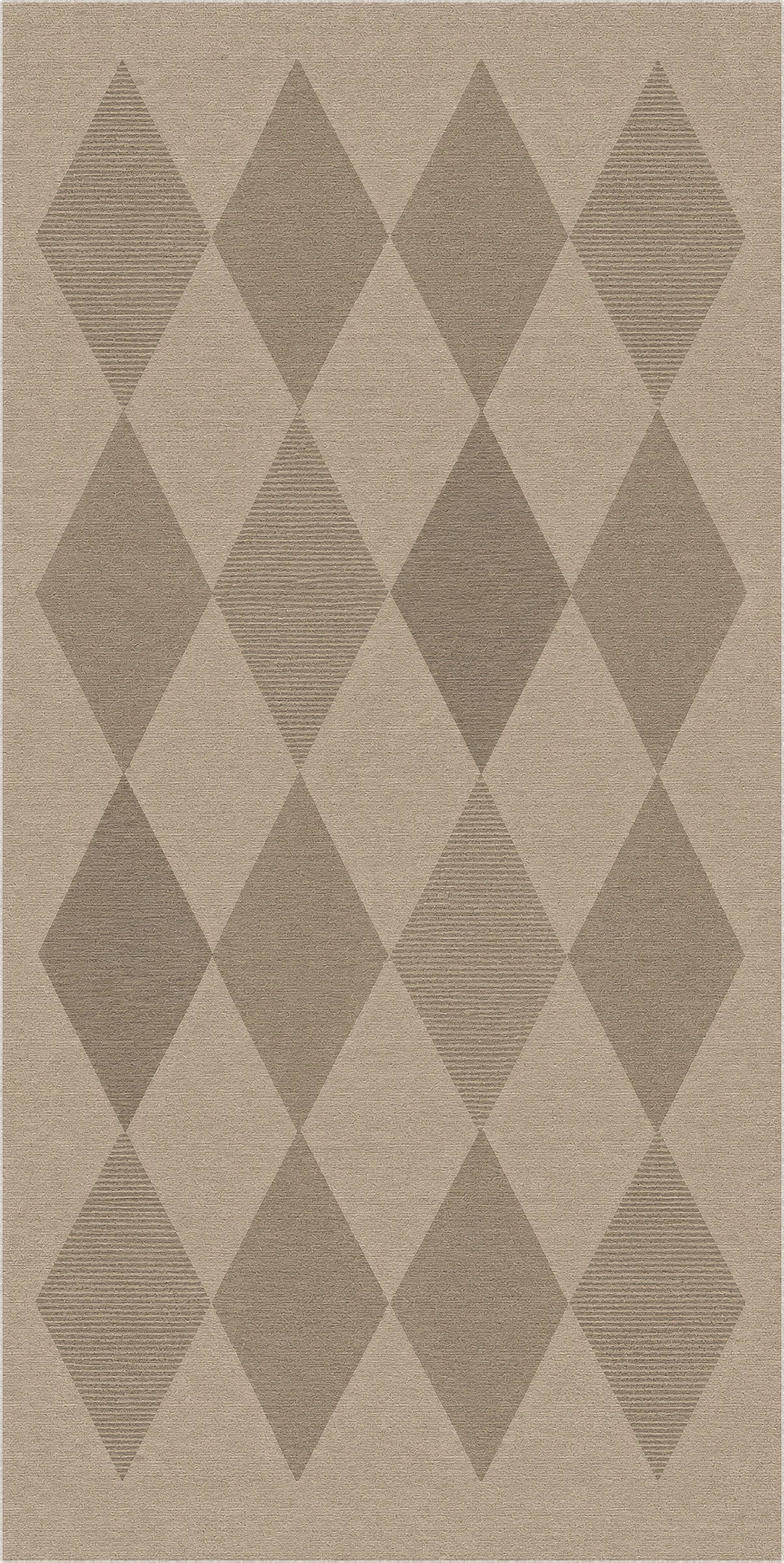 Striped Diamond Jute-Look Rug