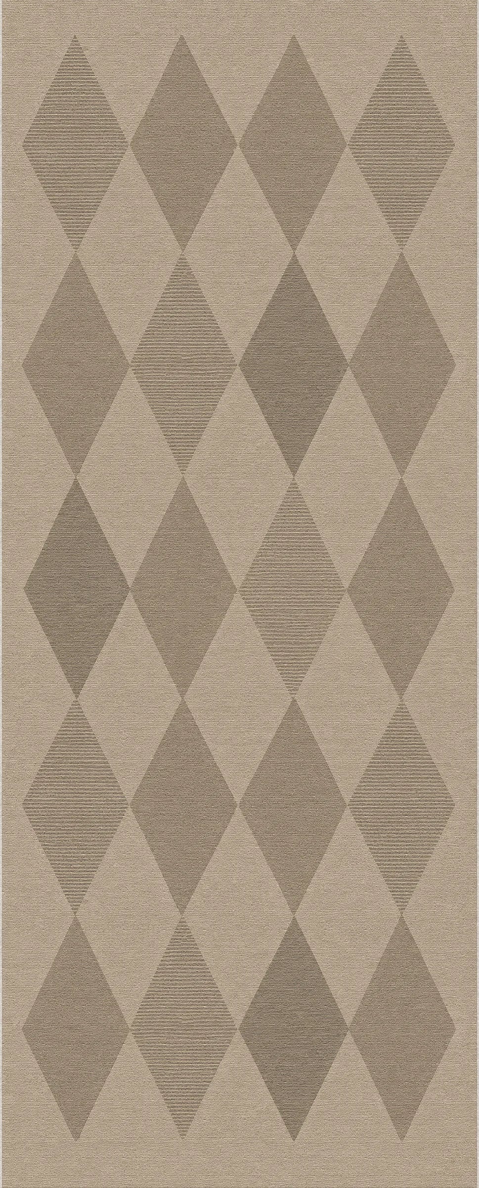 Striped Diamond Jute-Look Rug
