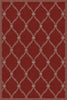Baroque Lattice Crimson Elegant Rug 