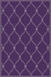 Baroque Lattice Purple Elegant Rug Purple