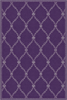 Baroque Lattice Purple Elegant Rug 