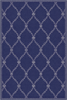 Baroque Lattice Dark Blue Rug 