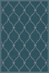 Baroque Lattice Teal Elegant Rug Turquoise