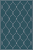 Baroque Lattice Teal Elegant Rug 