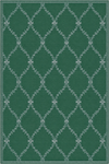 Baroque Lattice Green Elegant Rug Green
