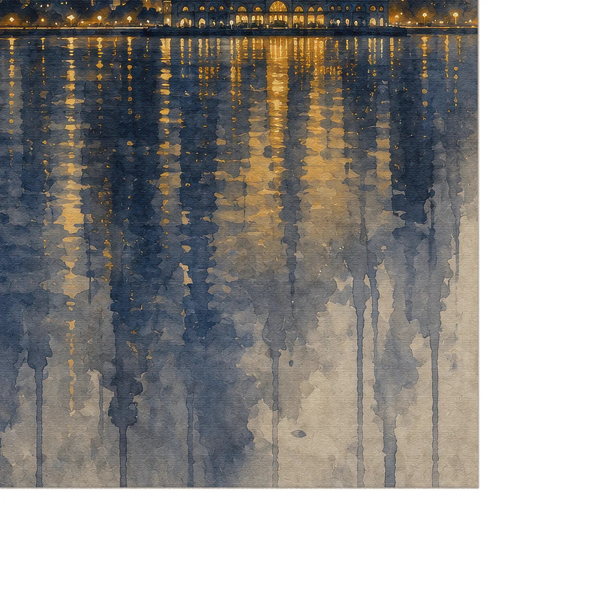 San Francisco Twilight Bay Skyline Rug