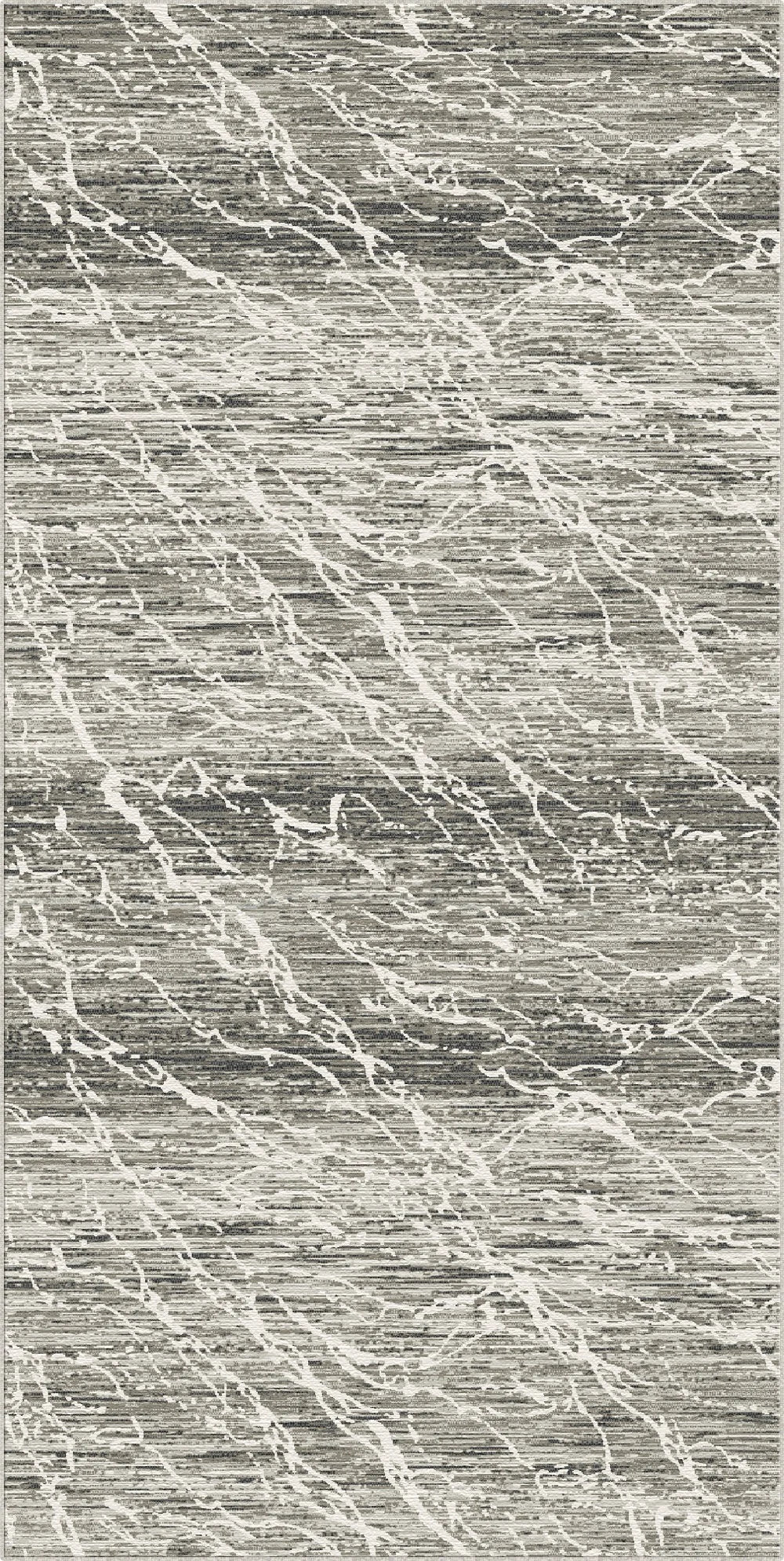 Carrara Frost Marble Washable Rug