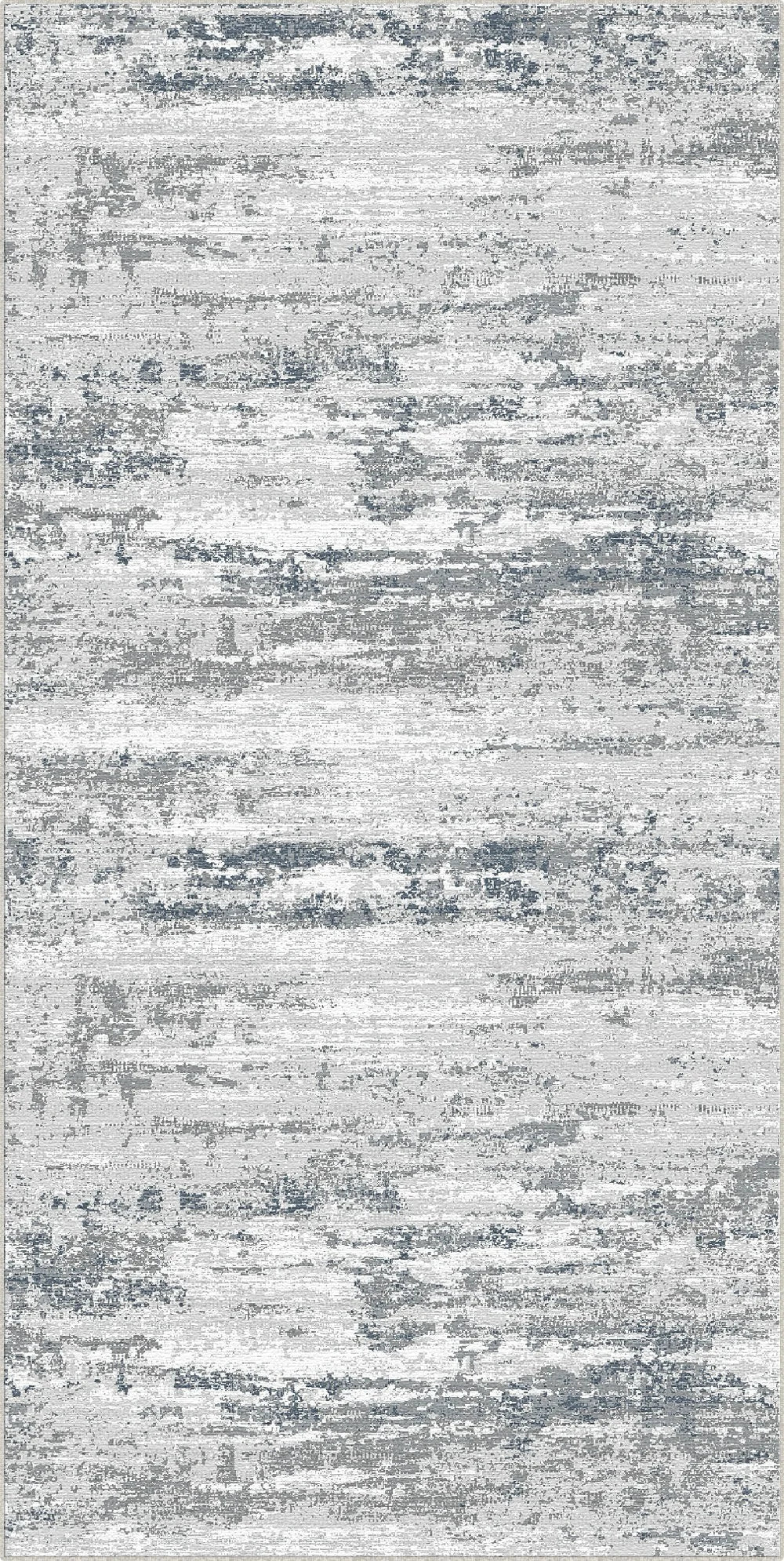 Azure Horizon Distressed Abstract Rug