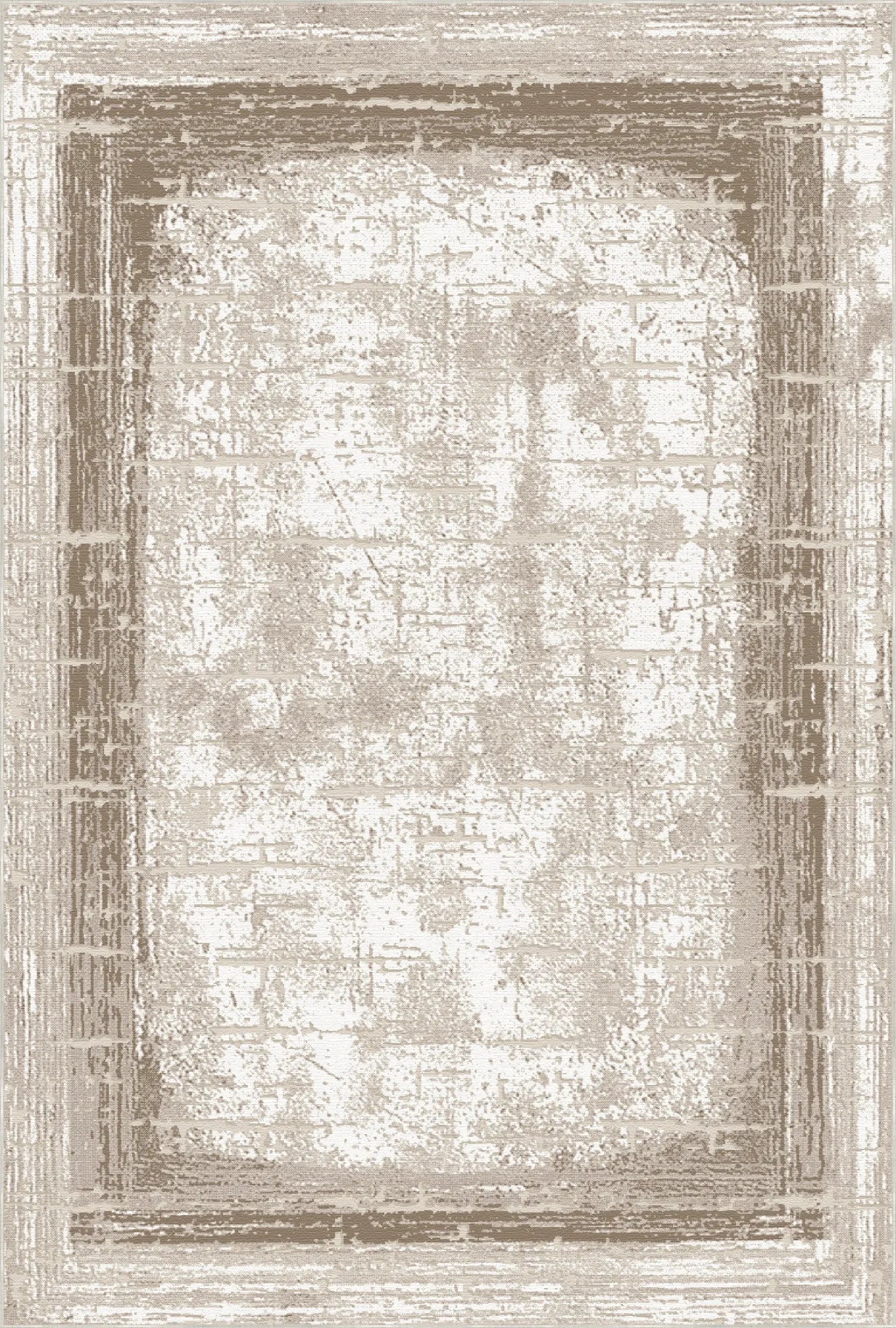 Sandstone Frame Distressed Abstract Rug