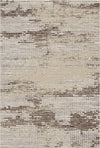 Espresso Glitch Mosaic Abstract Rug Beige