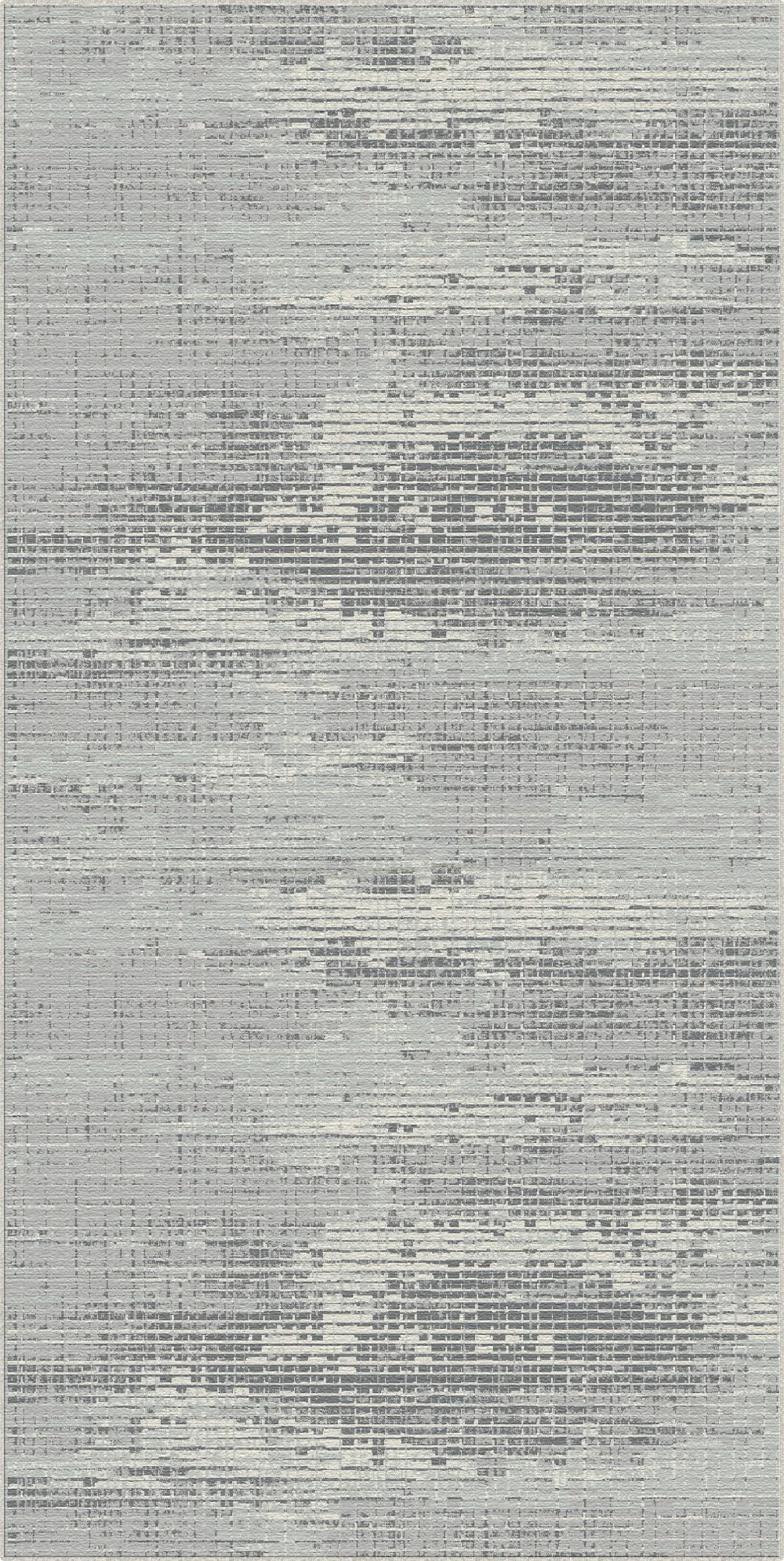 Graphite Matrix Mosaic Abstract Rug