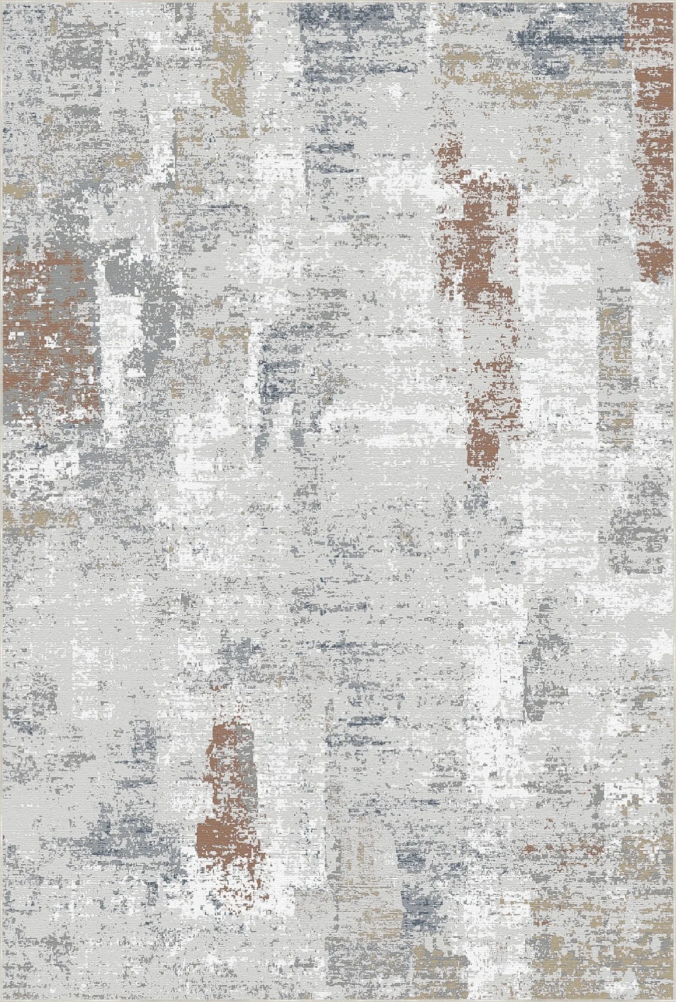 Radiant Patina Abstract Washable Rug