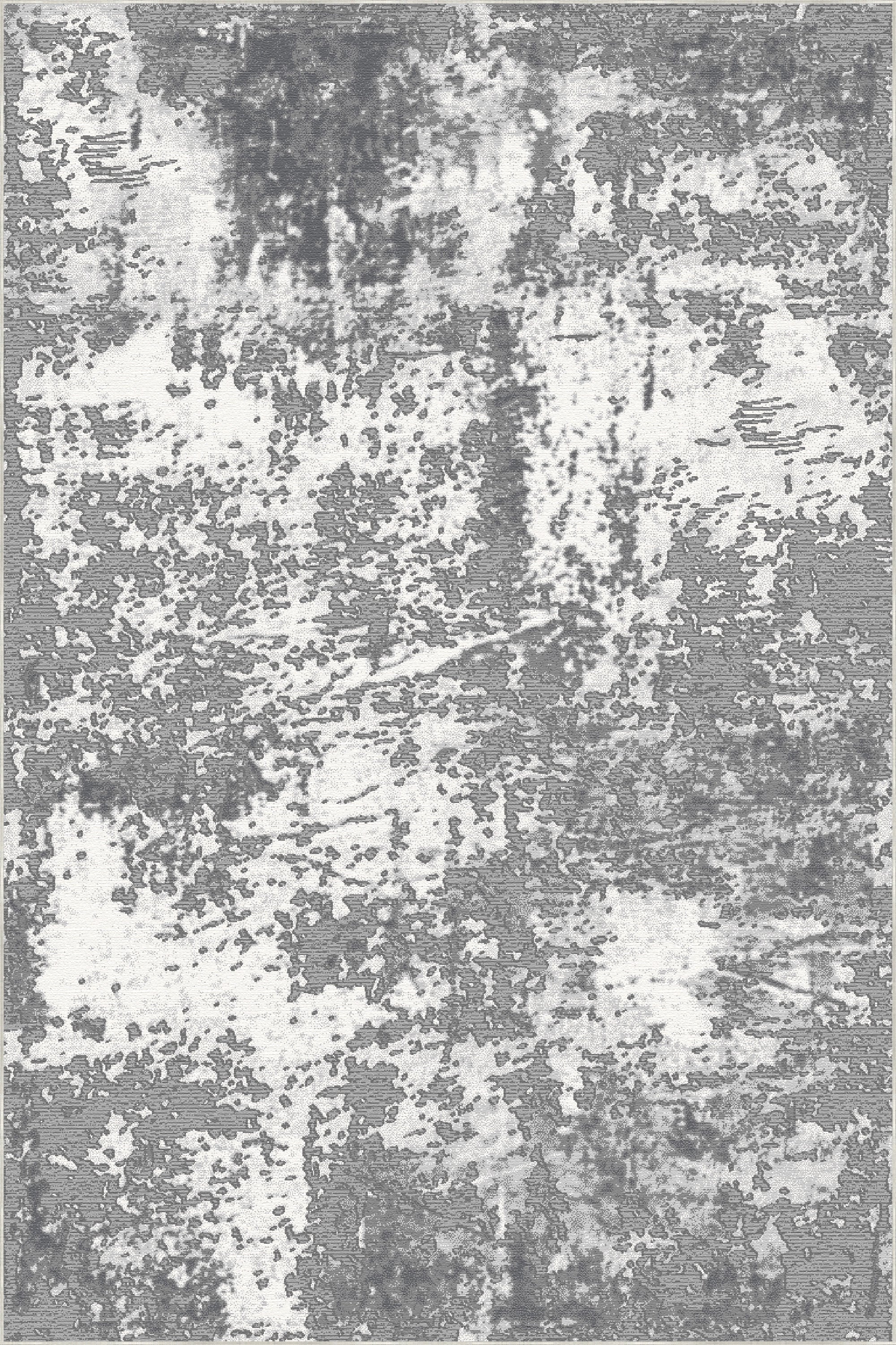 Slate Cloud Patina Abstract Rug