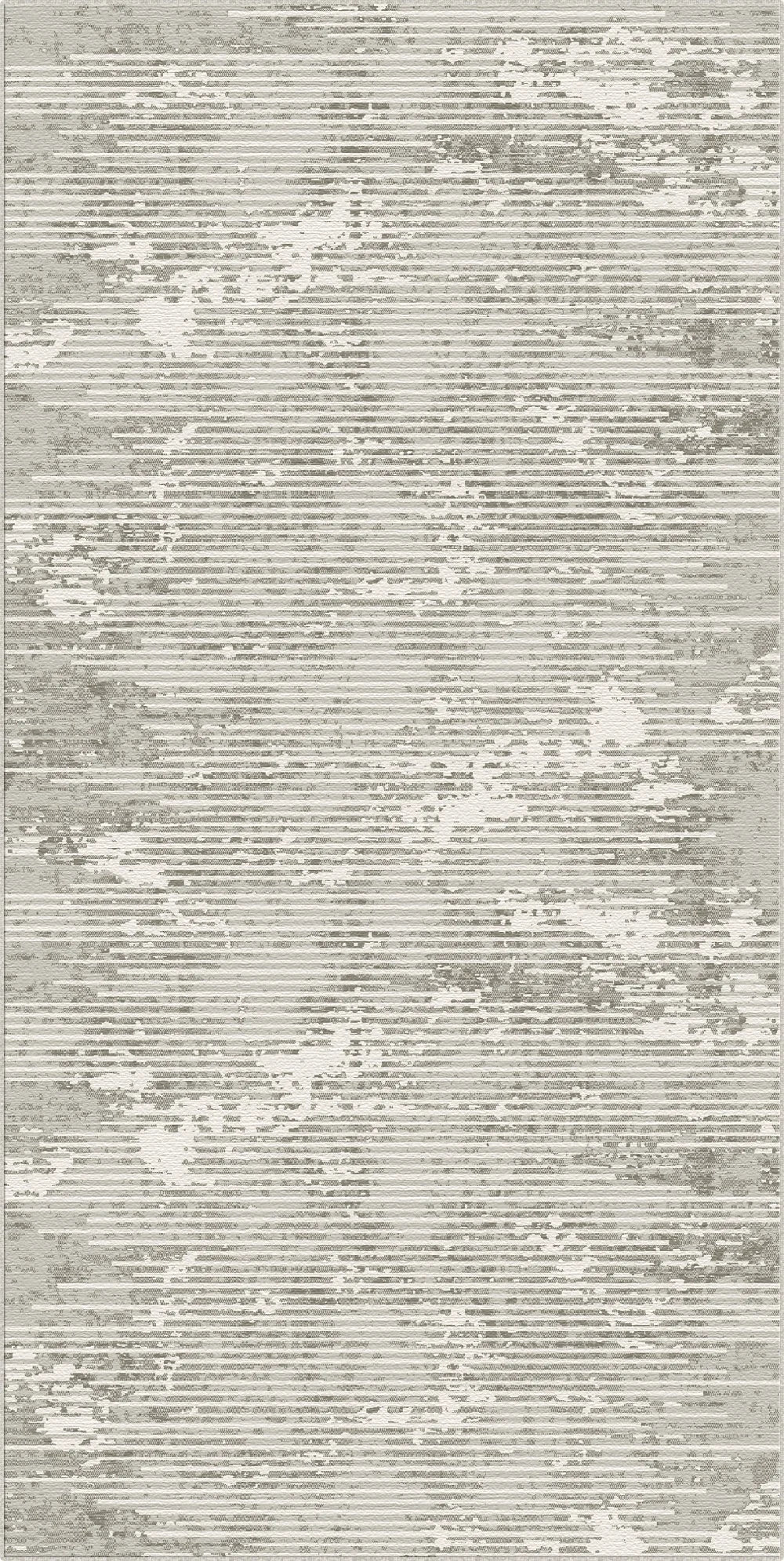 Ivory Horizon Linear Glitch Rug