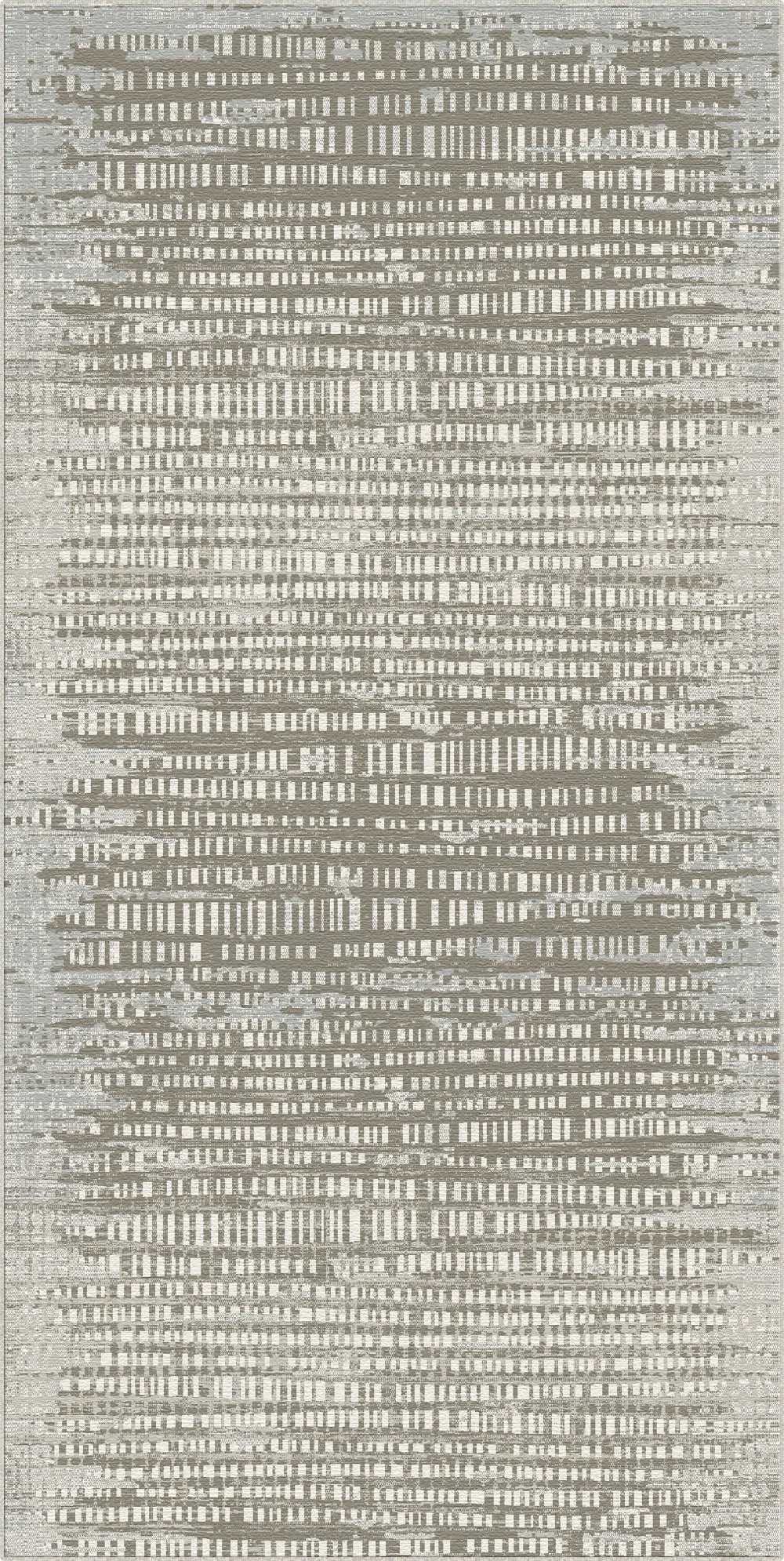 Taupe Signal Digital Glitch Rug