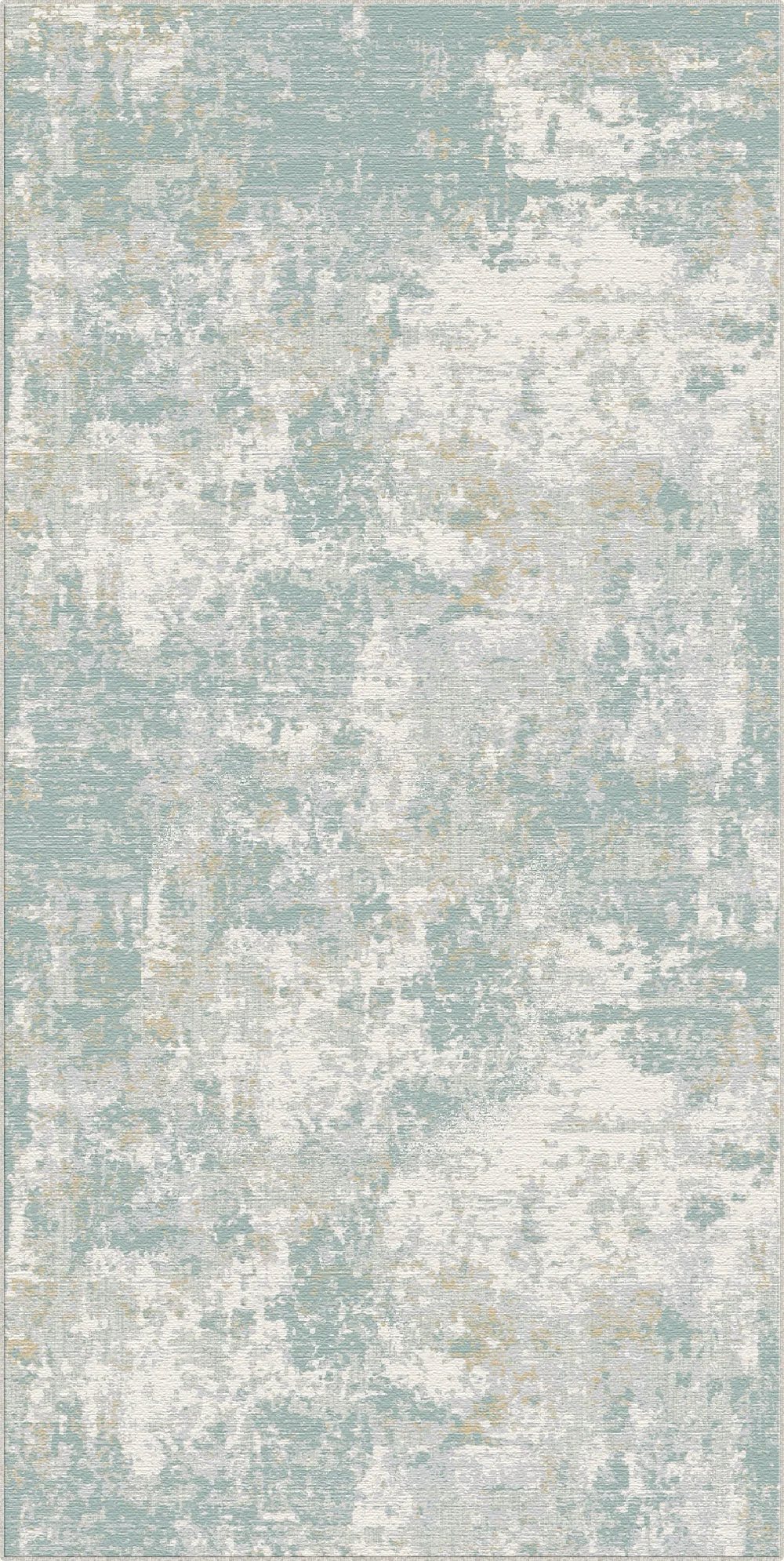 Serene Lagoon Distressed Abstract Rug