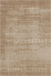 Terra Canyon Banded Geometric Rug Terracotta