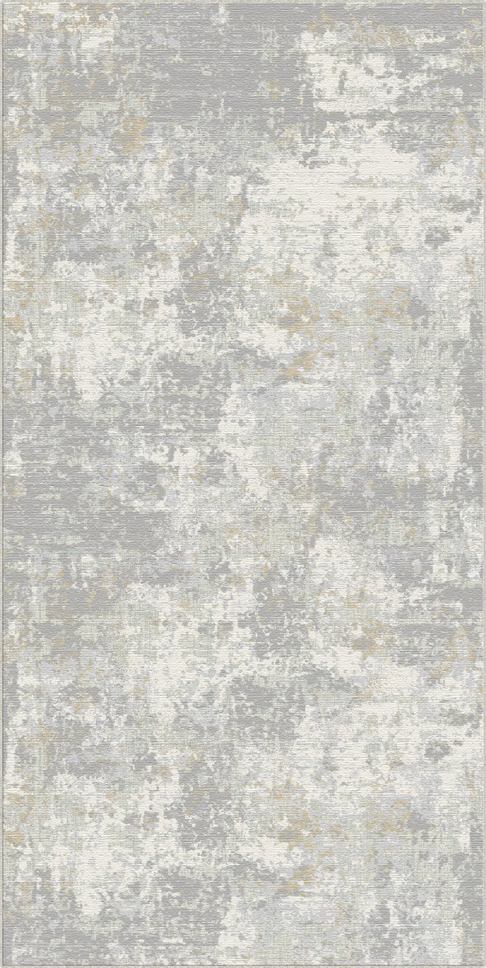 Gilded Ash Washable Abstract Rug