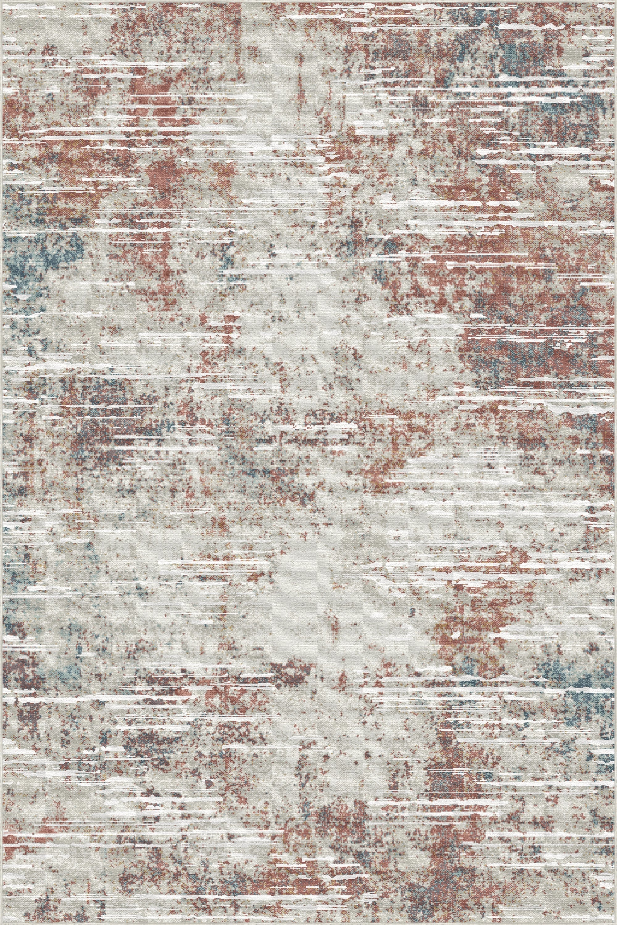 Copper Tide Industrial Abstract Rug