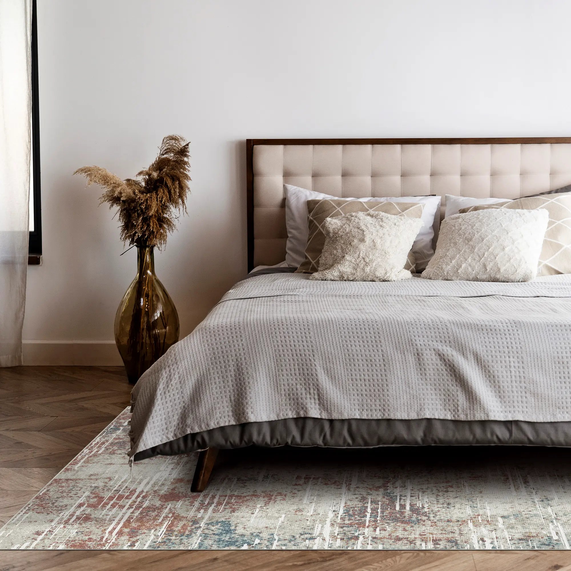 Copper Tide Industrial Abstract Rug
