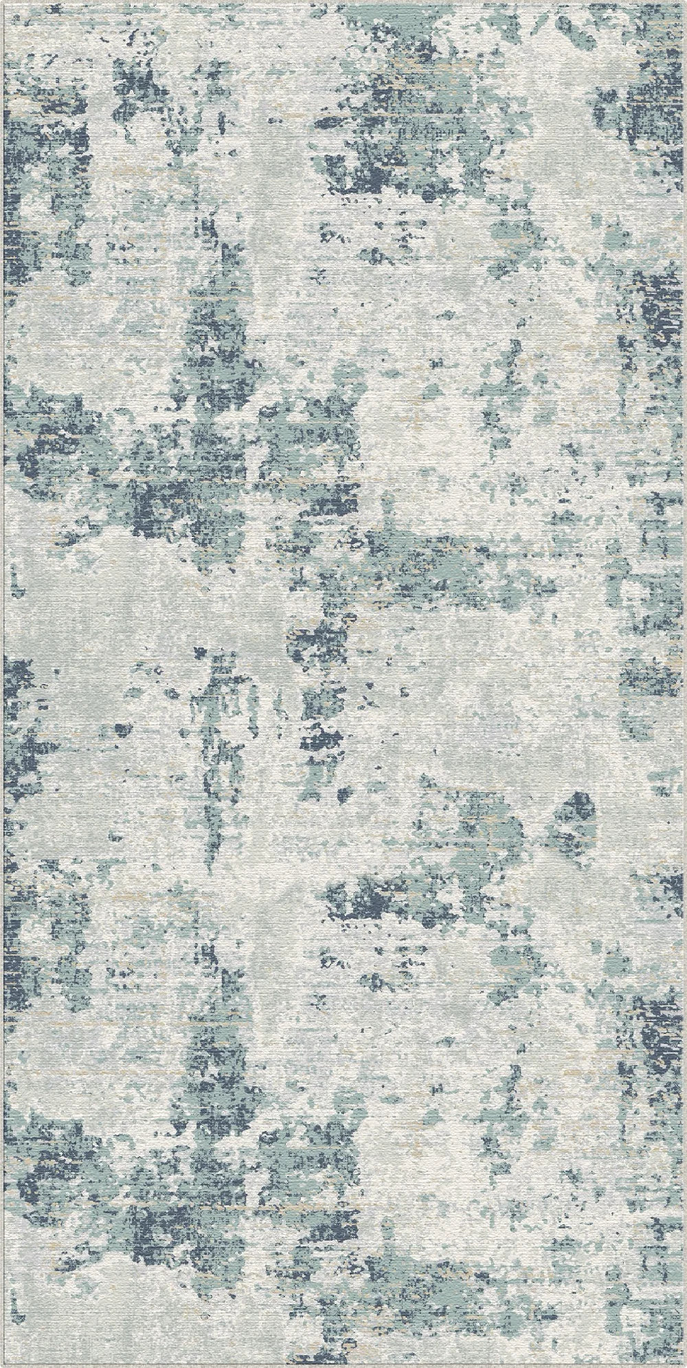Arctic Tide Distressed Abstract Rug