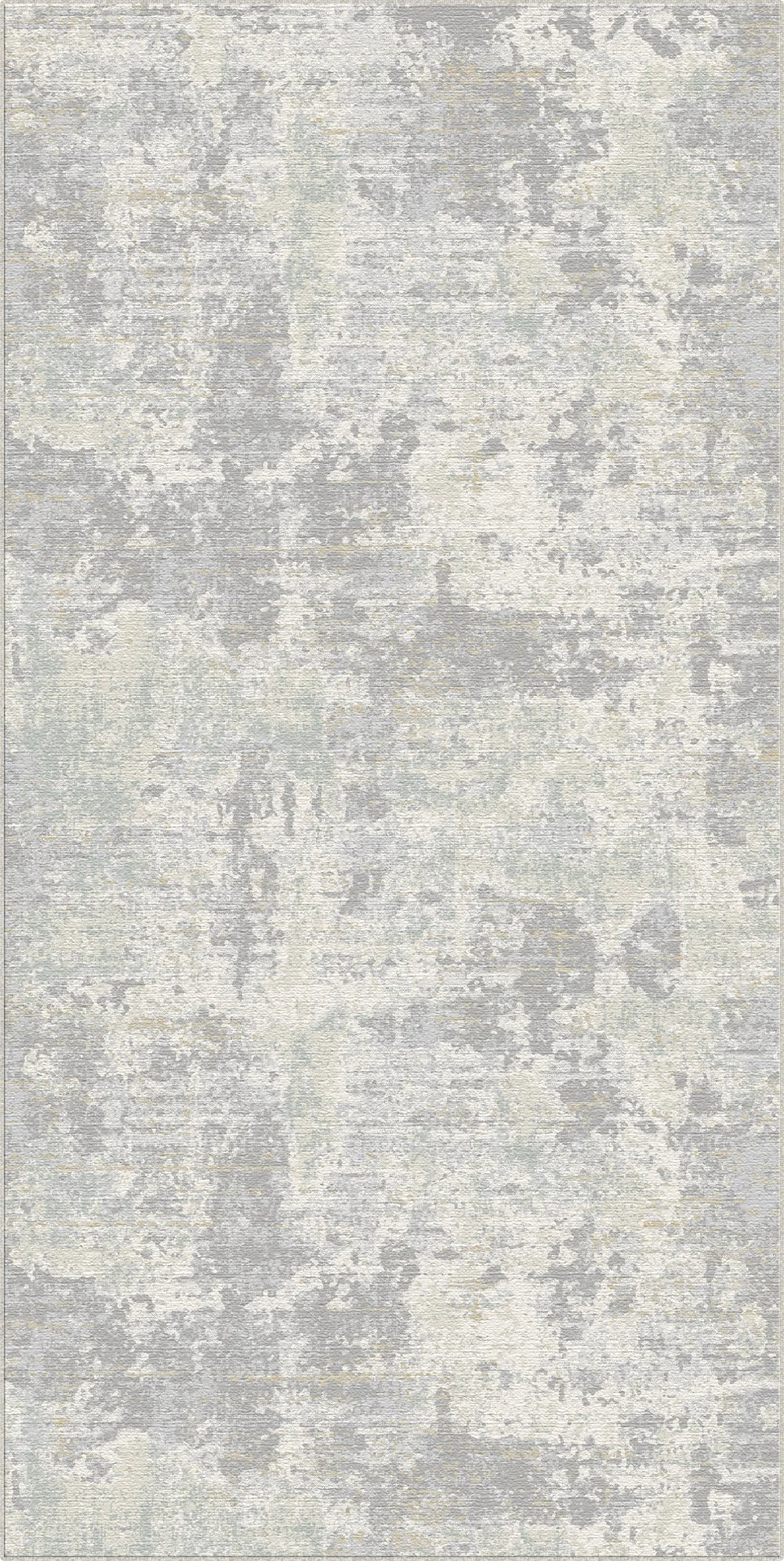 Silver Mist Distressed Abstract Rug
