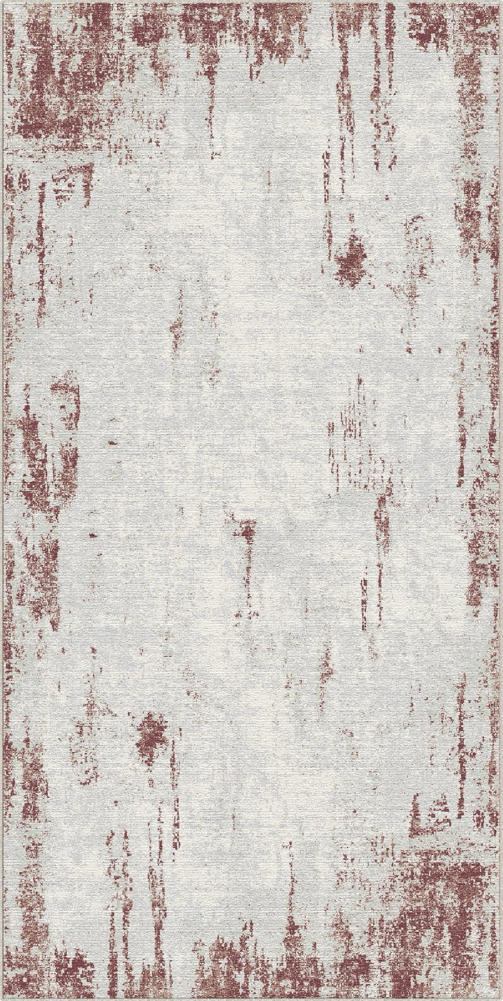 Merlot Drift Distressed Industrial Rug