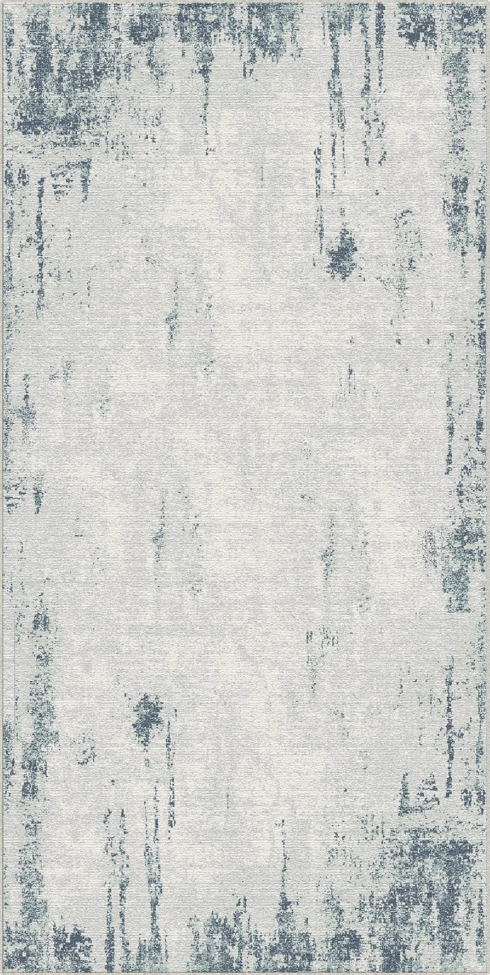 Slate Blue Drift Distressed Industrial Rug