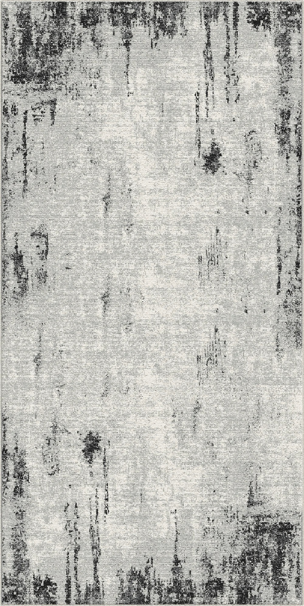 Charcoal Drift Distressed Industrial Rug