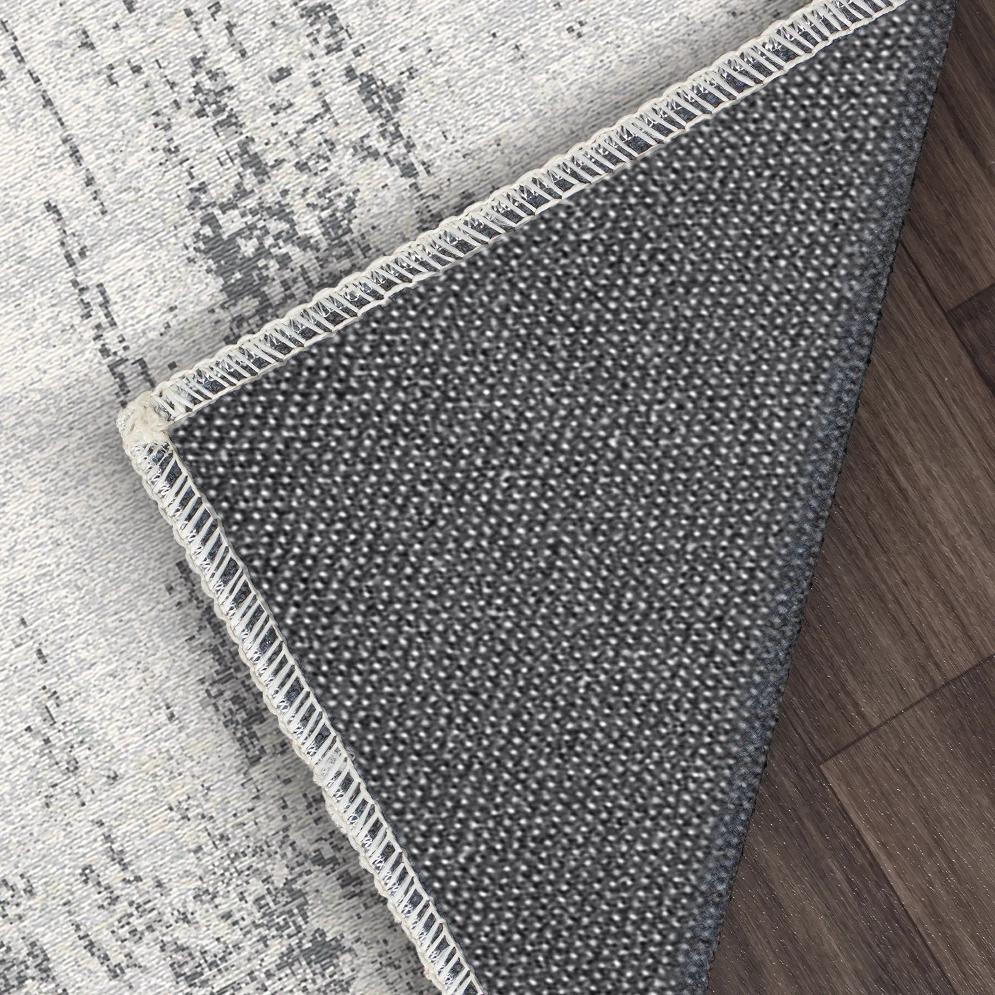 Ash Drift Distressed Industrial Rug