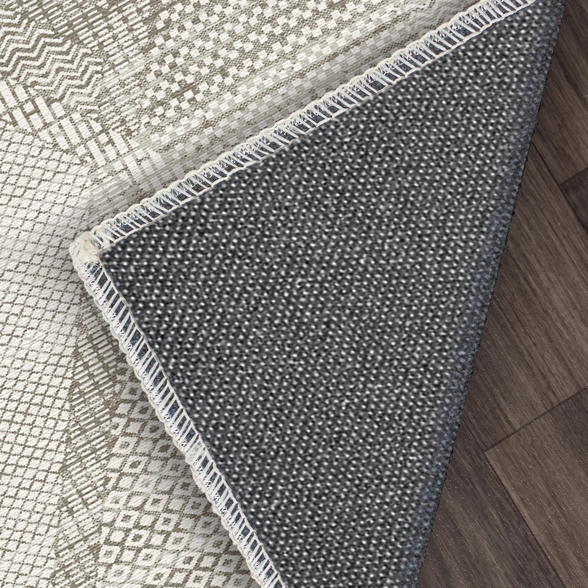 Sandstone Prism Mosaic Geometric Rug