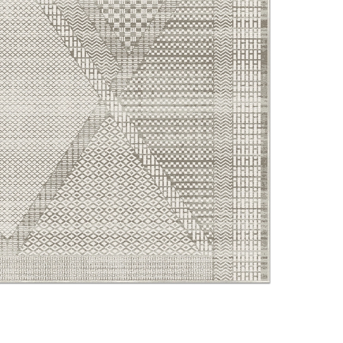 Prism Geometric Rug Sandstone Prism Mosaic Geometric Washable Rug – Bella Rugs