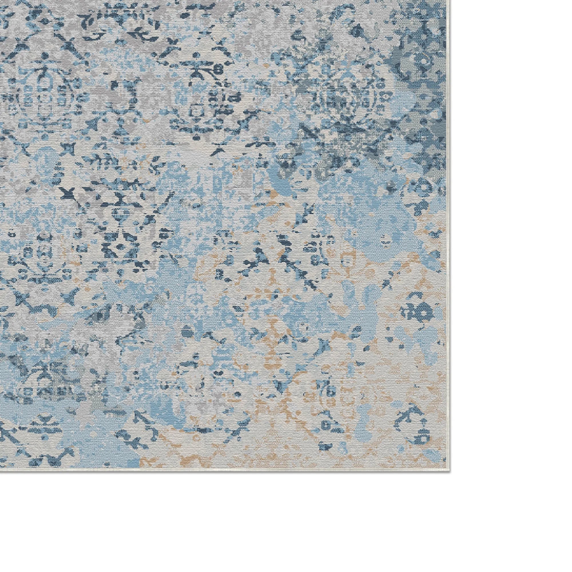 Cerulean Relic Lattice Rug