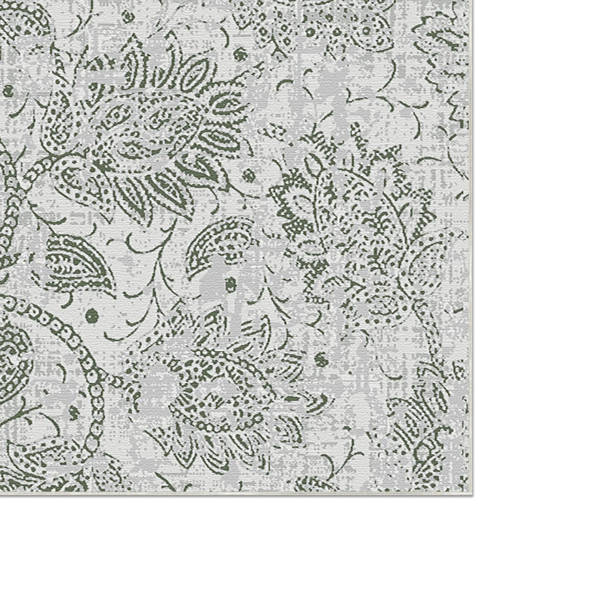 Cerulean Botanical Artisan Rug