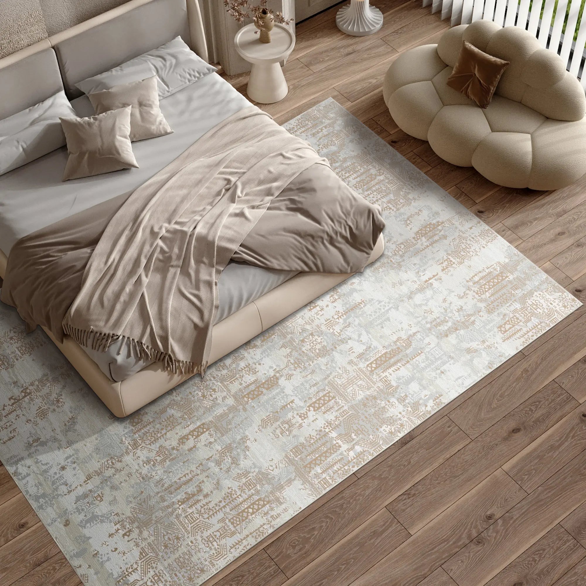 Tectonic Gilded Matrix Beige Rug