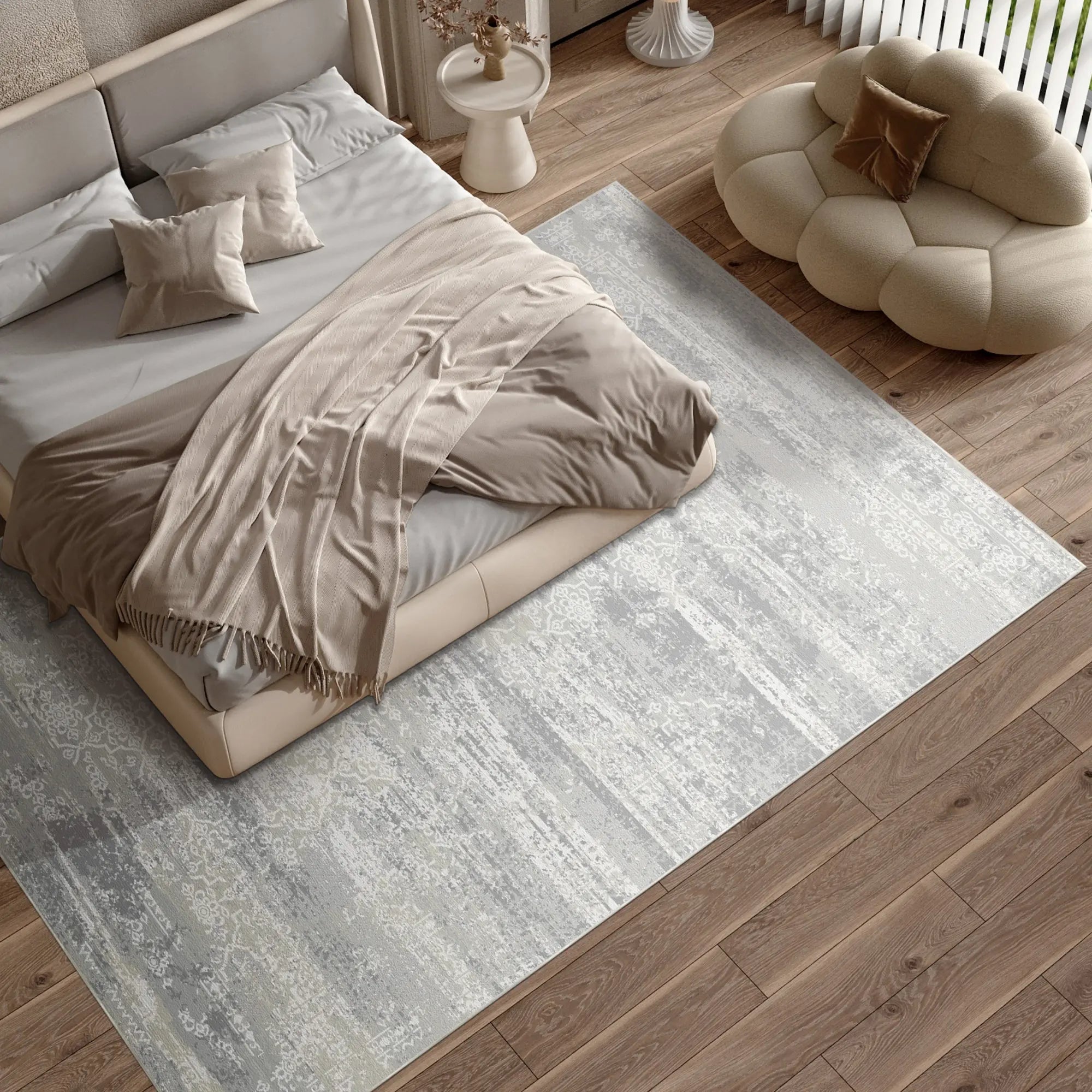 Silver Drift Fragment Grey Rug