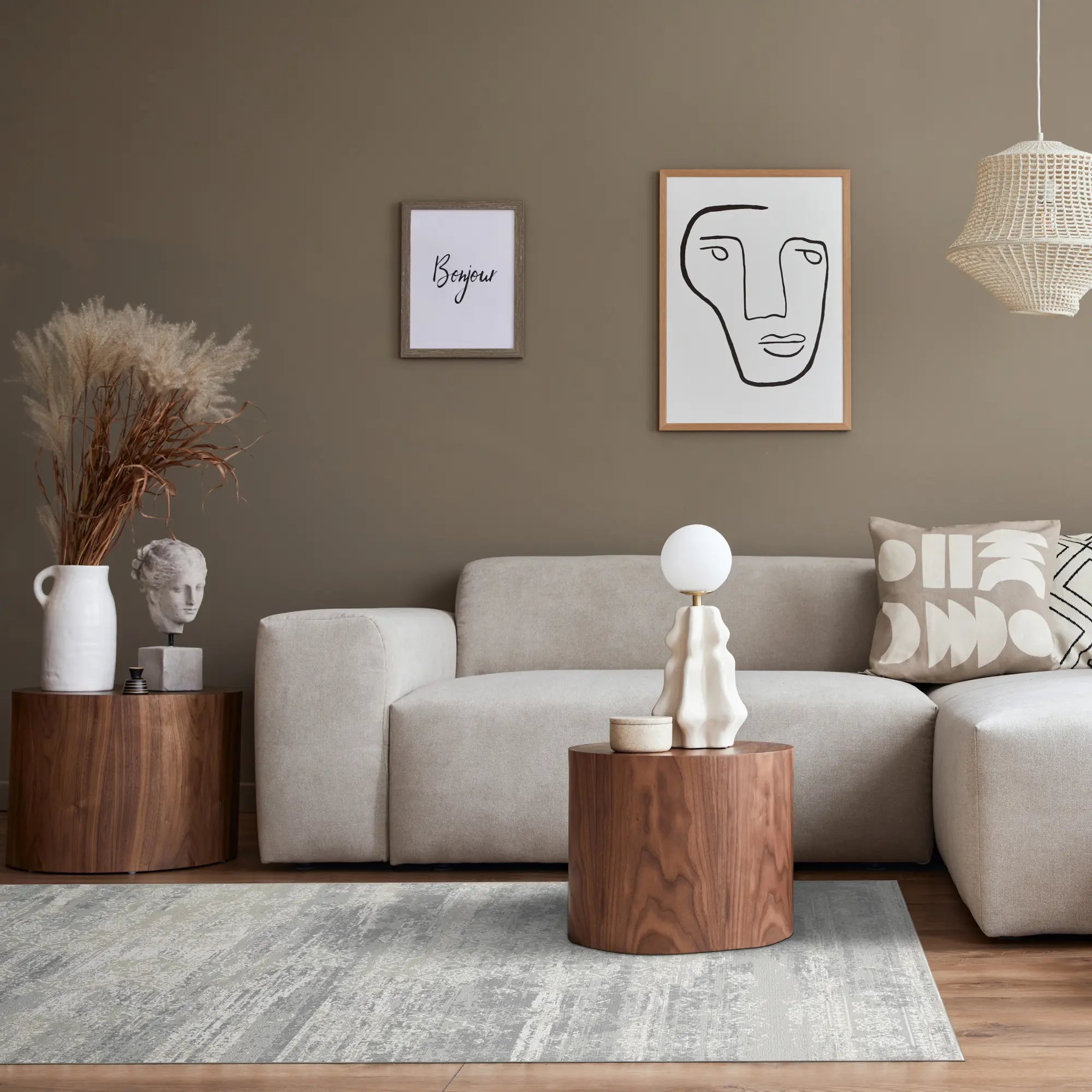 Silver Drift Fragment Grey Rug