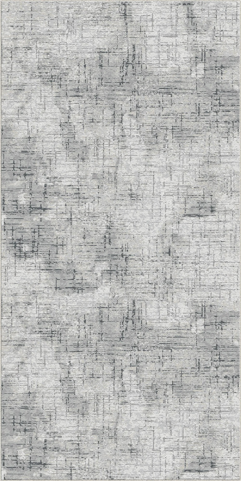 Slate Crosshatch Abstract Gray Rug