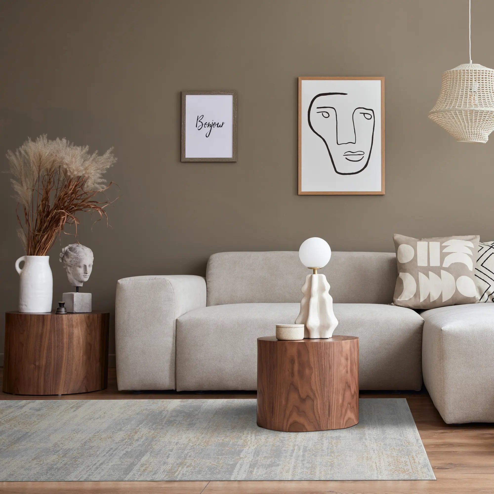Gilded Mist Fragment Ivory Rug