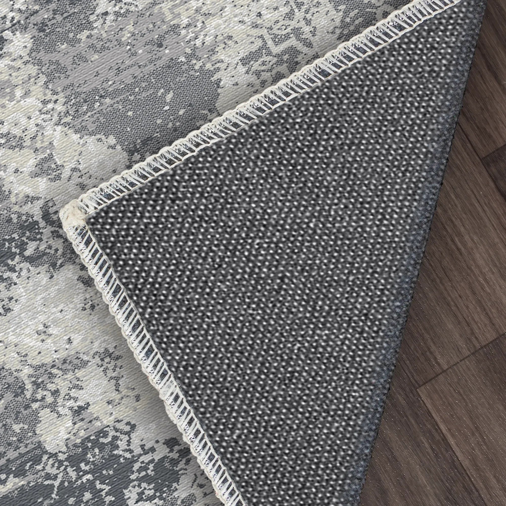 Charcoal Drift Fragment Rug