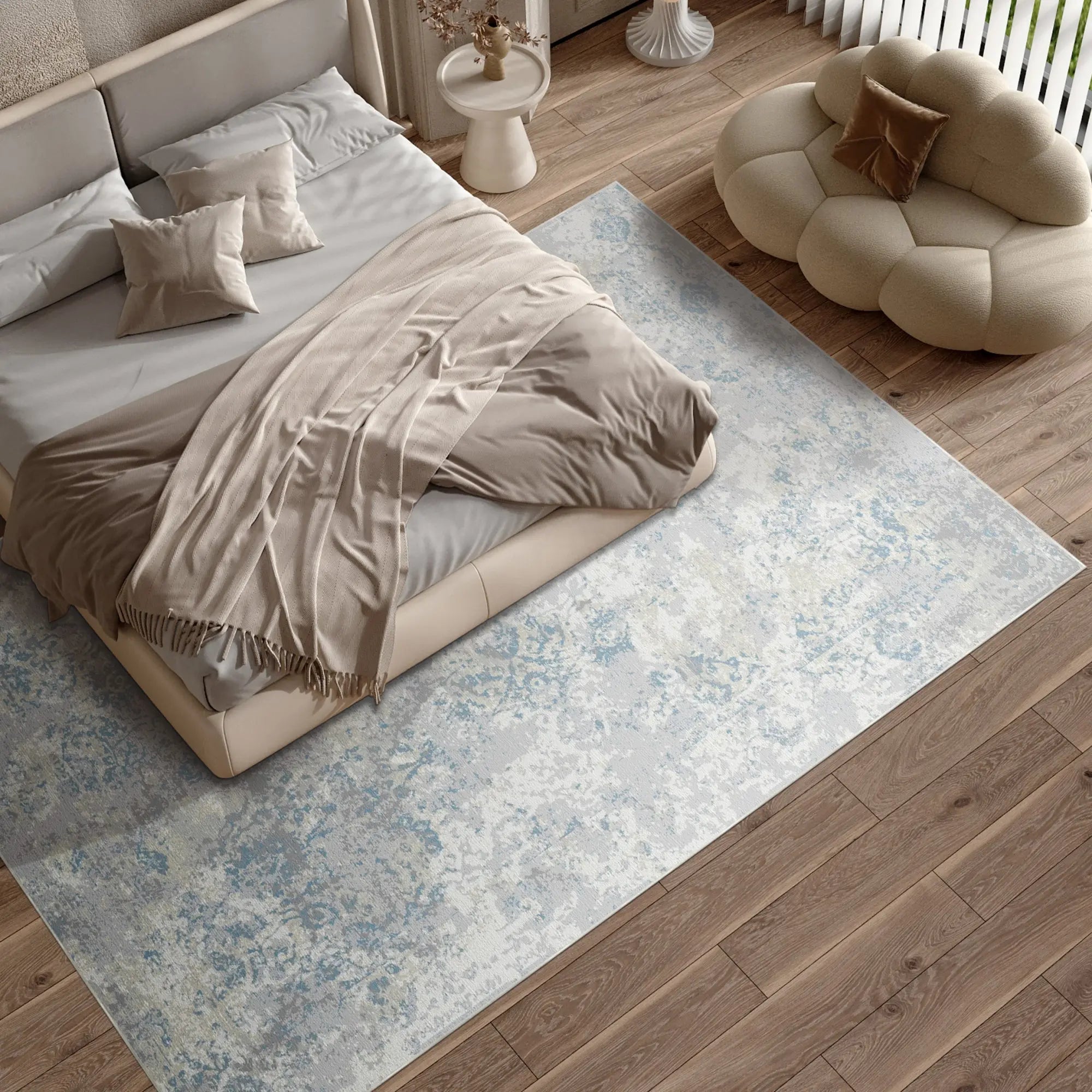 Sapphire Echo Fragmented Rug