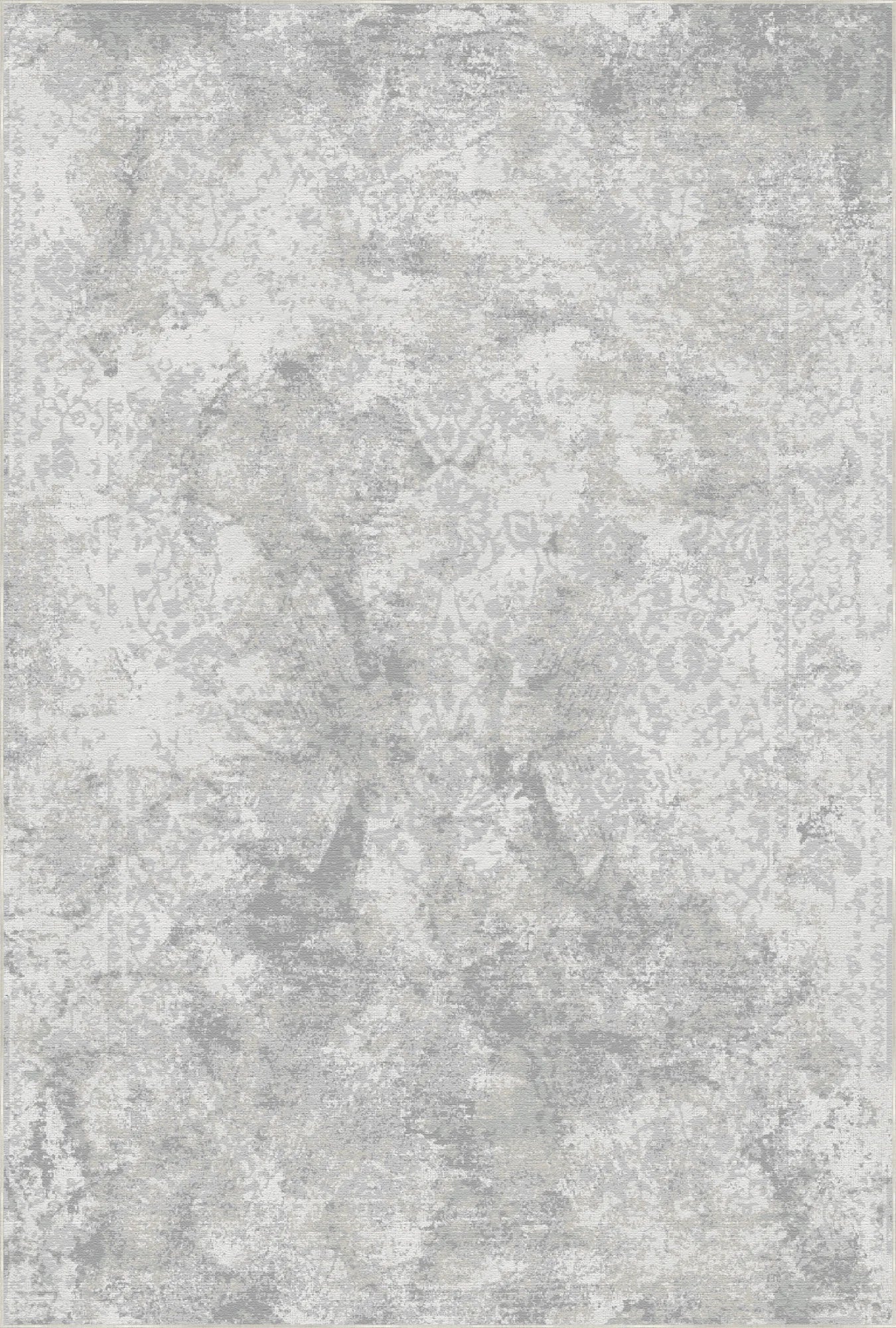 Platinum Echo Fragmented Gray Rug