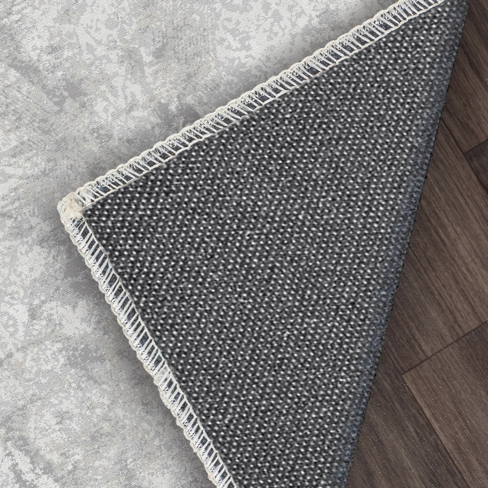 Platinum Echo Fragmented Gray Rug
