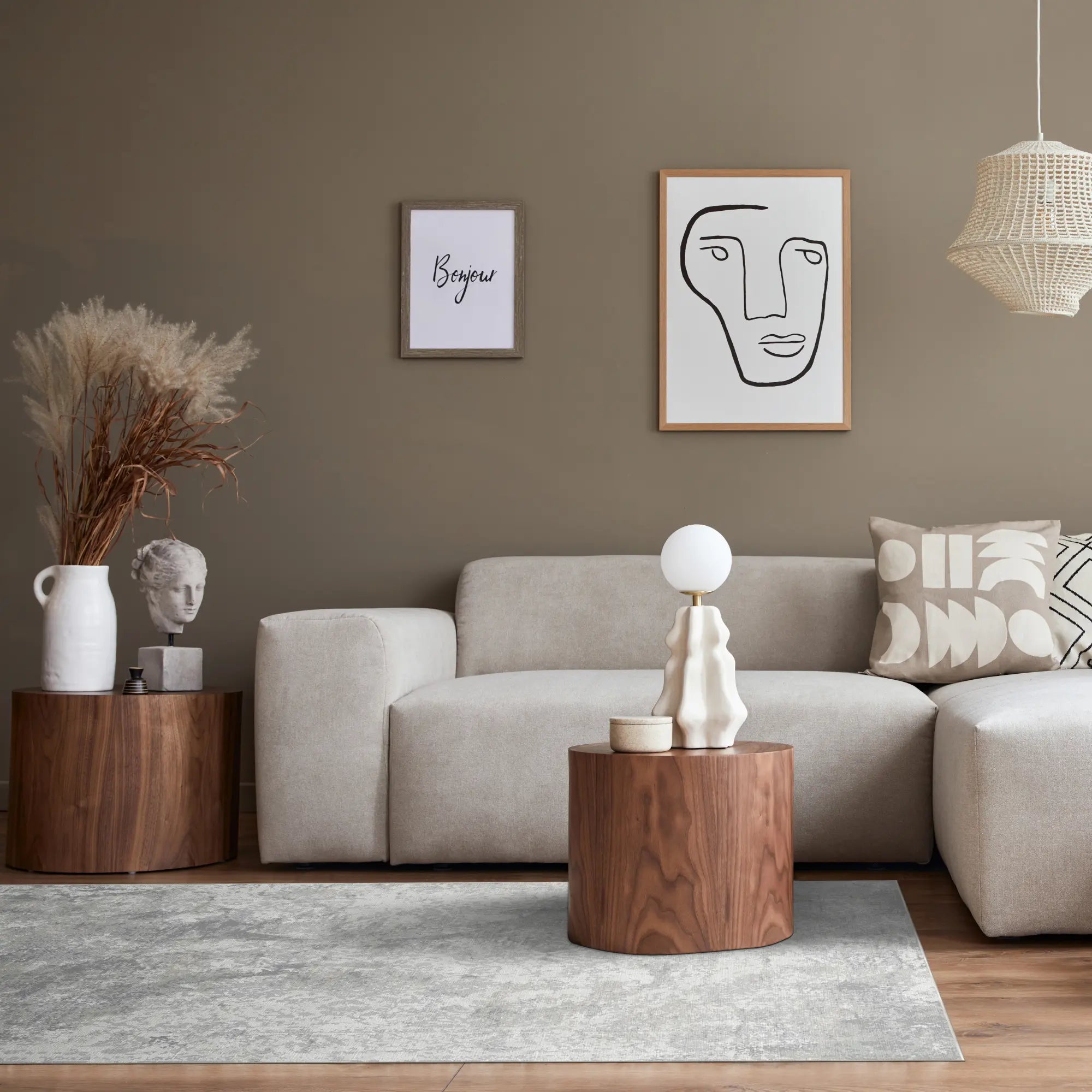 Platinum Echo Fragmented Gray Rug