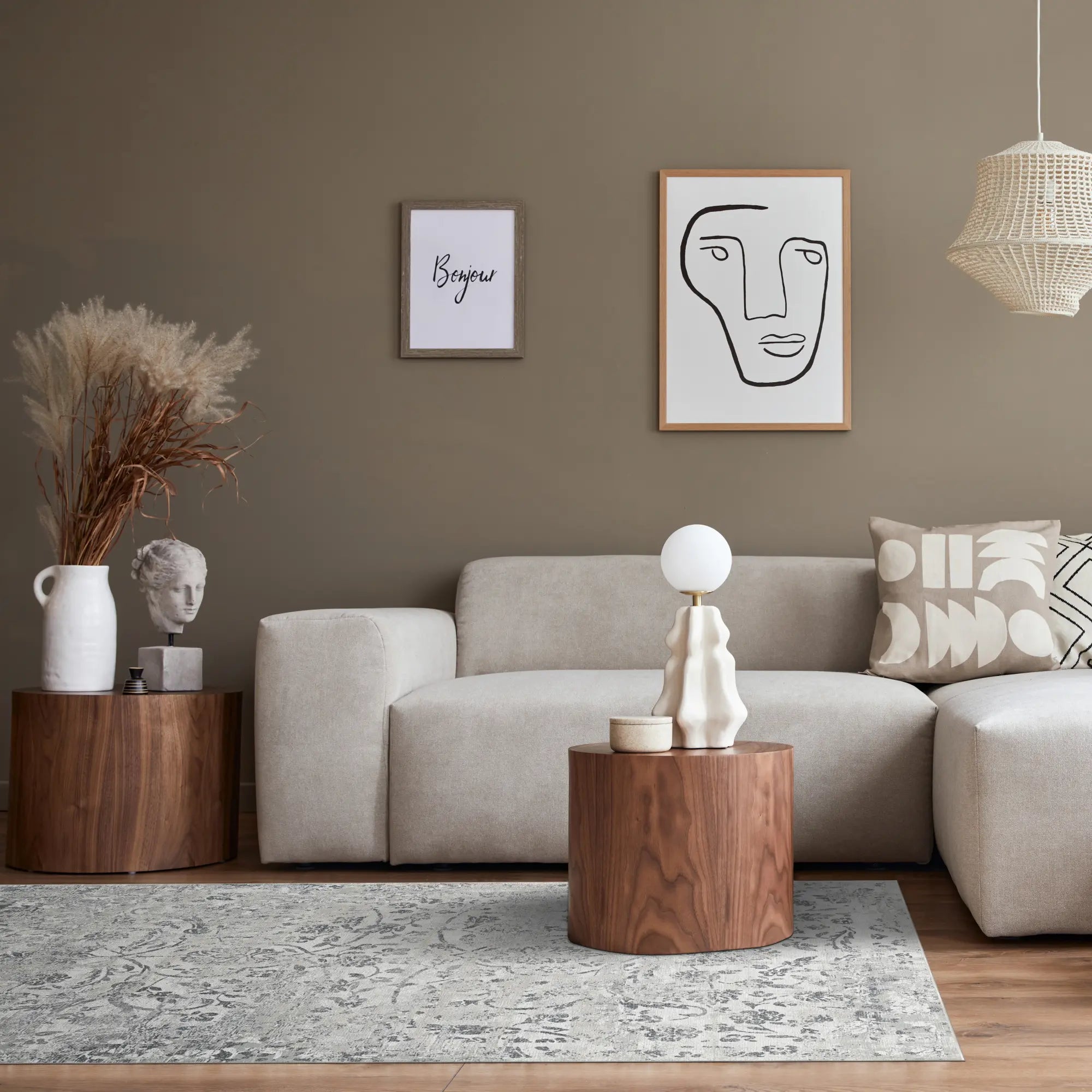 Charcoal Petal Spectral Gray Rug