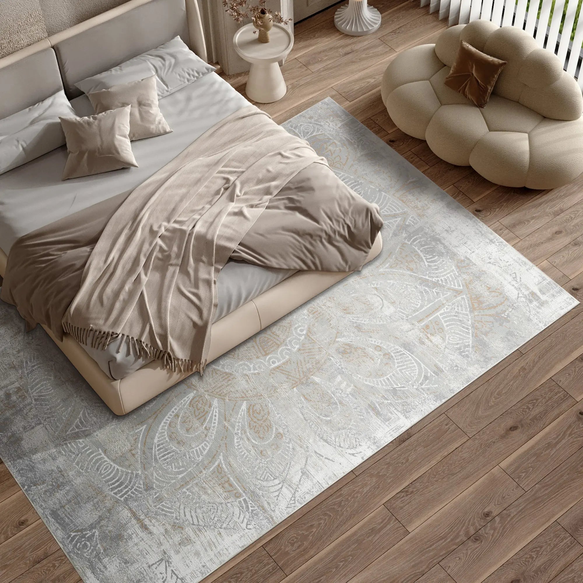 Amber Meridian Beige Rug