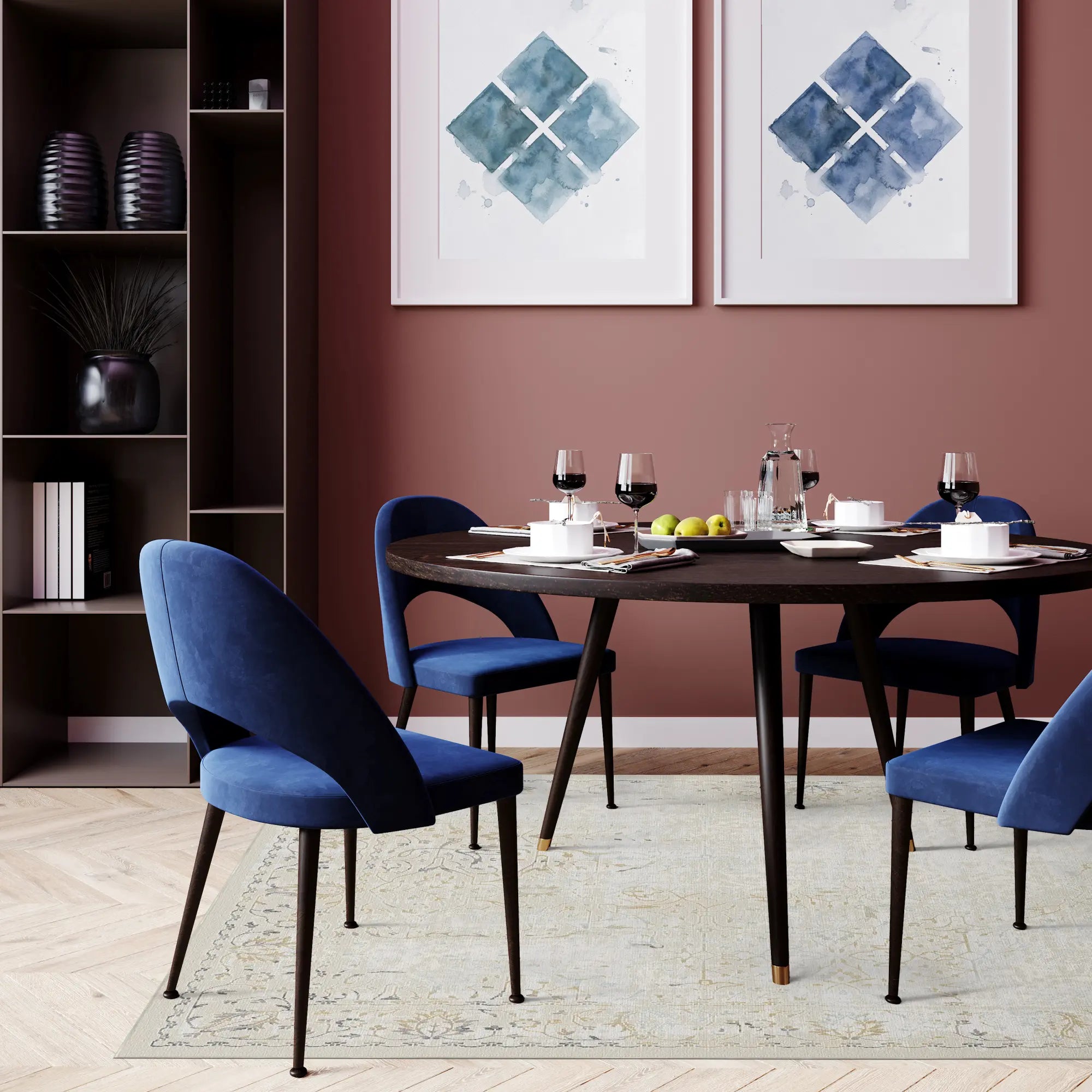 Sterling Scroll Silver Rug