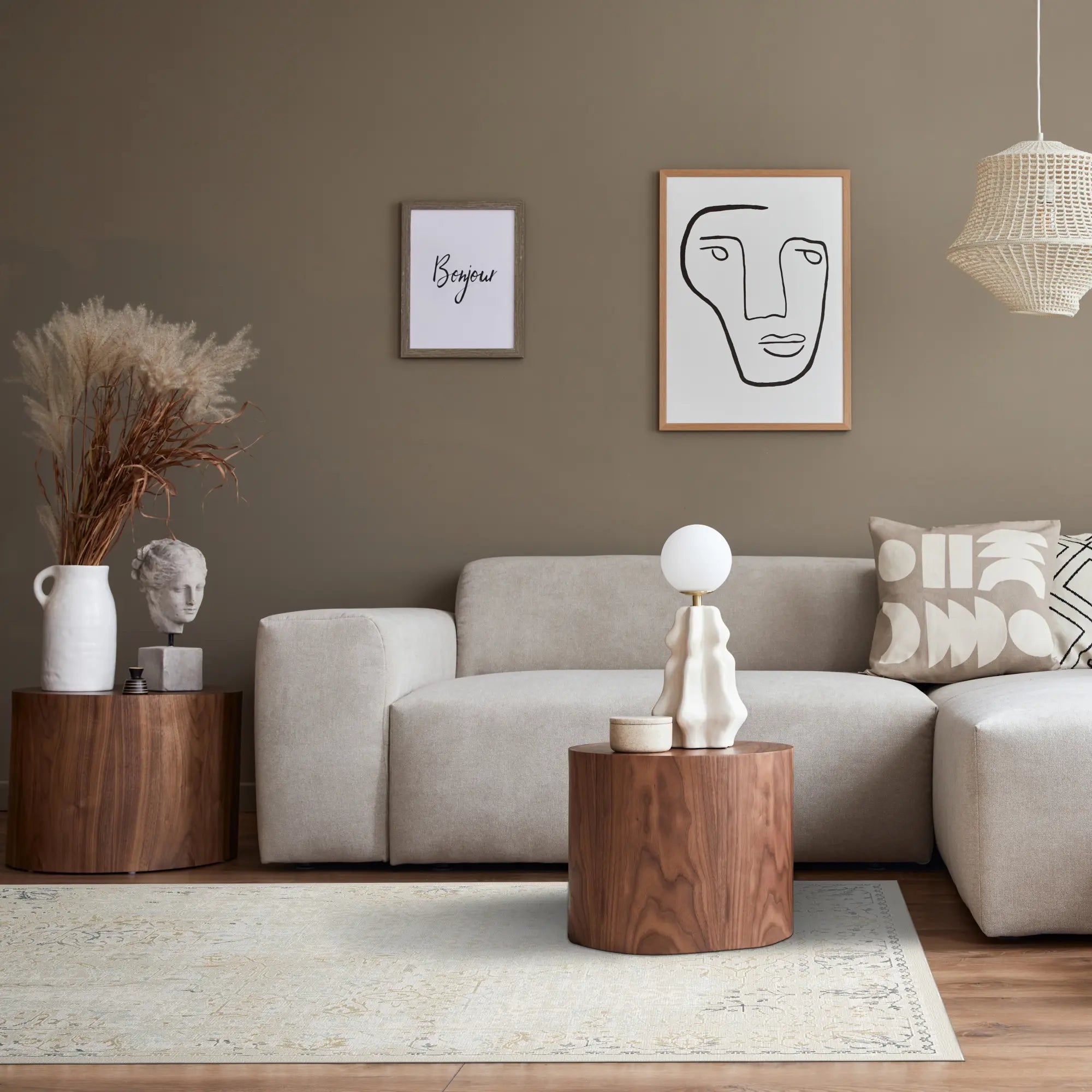 Sterling Scroll Silver Rug