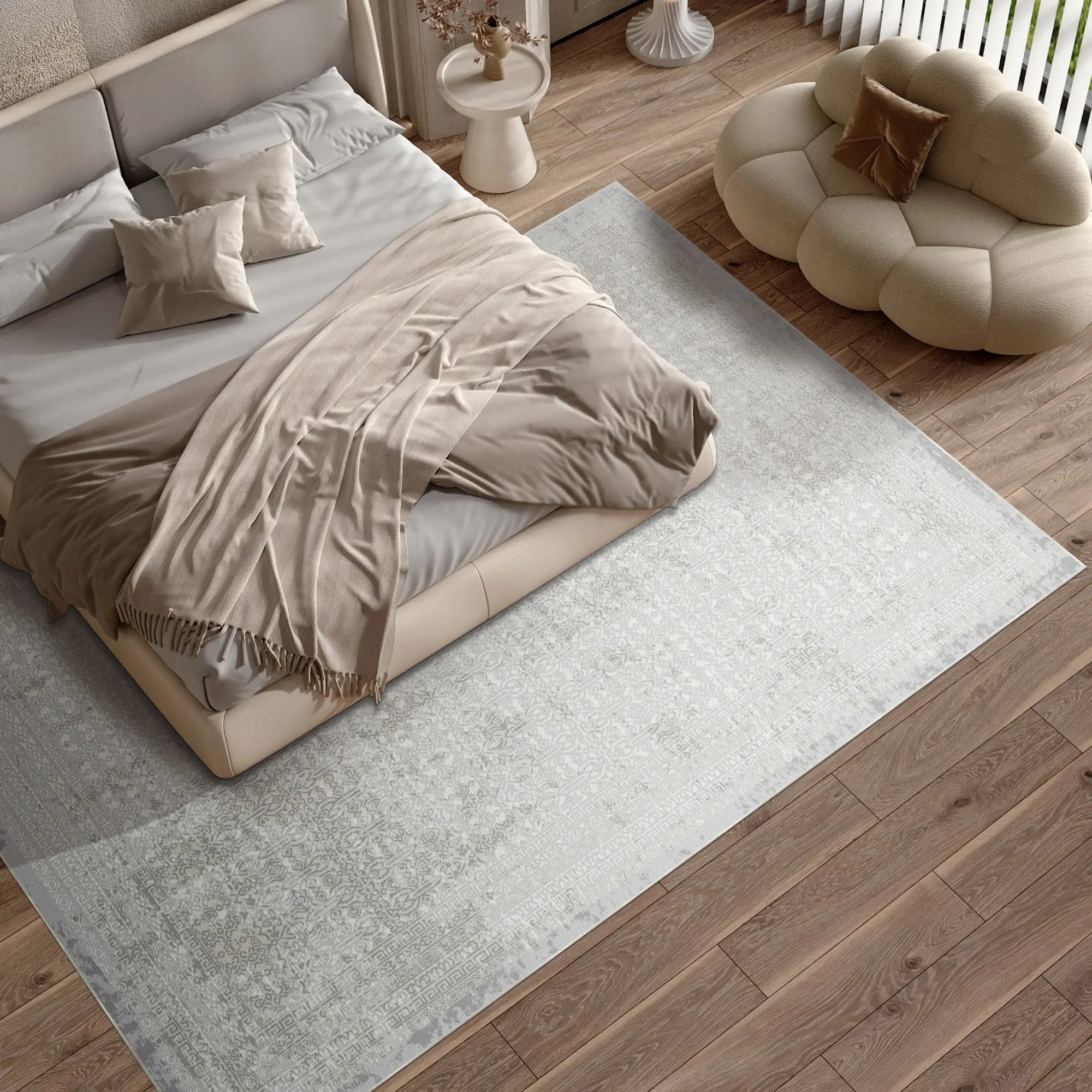 Sterling Lattice Gray Rug