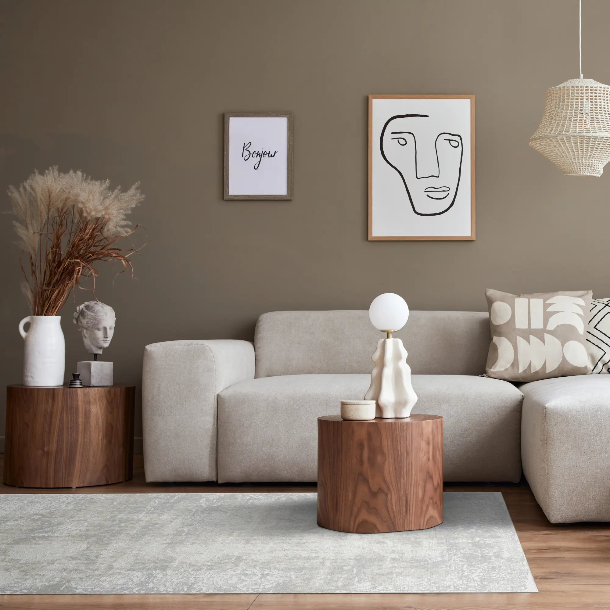 Aether Bloom Ethereal Gray Rug
